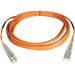 Eaton Tripp Lite Series Duplex Multimode 50/125 Fiber Patch Cable (LC/LC), 100M (328 ft.) - LC Male - LC Male - 328.08ft - Orange