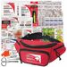 First Aid Central Outdoor First Aid Fanny Pack Kit - Nylon Case - Red - 1 Each