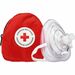 Canadian Red Cross CPR Barrier Mask with O2 Inlet - Nylon Case - Red - 1 Each