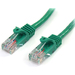 StarTech.com 3 ft Green Cat5e Snagless UTP Patch Cable - Category 5e - 3 ft - 1 x RJ-45 Male - 1 x RJ-45 Male - Green