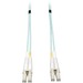 Eaton Tripp Lite Series 10Gb Duplex Multimode 50/125 OM3 LSZH Fiber Patch Cable, (LC/LC) - Aqua, 15M (50 ft.) - LSZH Fiber Patch Cable, (LC/LC) - Aqua, 15M (50-ft.)