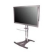 Premier Mounts PSD-EB84 Elliptical Floor Stand - Up to 160lb - Up to 84" Plasma Display - Dark Gray, Chrome