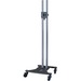 Premier Mounts PSD-EB72C Elliptical Floor Stand - Up to 160lb - Up to 72" Plasma Display - Dark Gray, Chrome