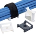 PANDUIT Tak-Ty Hook & Loop Cable Tie Mount - Cable Tie Mount - Black - 100 Pack