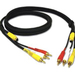C2G 25ft Value Series 4-in-1 RCA + S-Video Cable - 25ft - Black