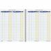 Adams Monthly Bookkeeping Record Book - Spiral Bound - White Sheet(s) - Blue, Yellow Print Color - 1 Each