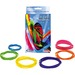 Brites Color-Coded Rubber Bands - Size: #16, #18, #19, #32, #33, #64 - Reusable, Elastic, Stretchable, Latex-free, Freezer Safe, Microwave Safe, Durable - 1 / Box - Pink, Blue, Orange, Lime, Purple, Yellow