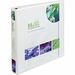 Avery® Extra-Wide Heavy-Duty View Binder with One Touch EZD Rings - 1" Binder Capacity - Letter - 8 1/2" x 11" Sheet Size - 275 Sheet Capacity - 3 x D-Ring Fastener(s) - 4 Internal Pocket(s) - Poly - White - Recycled - Gap-free Ring, Exposed Rivet, Cl