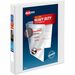 Avery® Heavy-duty Nonstick View Binder - 1" Binder Capacity - Letter - 8 1/2" x 11" Sheet Size - 220 Sheet Capacity - 3 x Slant D-Ring Fastener(s) - 4 Internal Pocket(s) - Poly - White - Recycled - Gap-free Ring, Non-stick, Stacked Pocket, Heavy Duty,