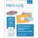 Avery® PRES-a-ply® White Labels, 1-1/3" x 4" , Permanent-Adhesive, 14-up, 1400 labels - Permanent Adhesive - Rectangle - Laser, Inkjet - White - Paper - 14 / Sheet - 100 Total Sheets - 1400 Total Label(s) - 1400 / Box