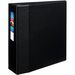 Avery® 4" Heavy Duty Binder - 4" Binder Capacity - Letter - 8 1/2" x 11" Sheet Size - 780 Sheet Capacity - 4" Ring - Fastener(s): Ring - Pocket(s): 4, Internal - Polypropylene - Black - Recycled - Pocket, Heavy Duty, One Touch Ring, Long Lasting, Tear