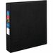 Avery® Heavy-duty Binder - One-Touch Rings - DuraHinge - 1 1/2" Binder Capacity - Letter - 8 1/2" x 11" Sheet Size - 400 Sheet Capacity - Fastener(s): Ring - Pocket(s): 4, Internal - Polypropylene - Black - Recycled - Pocket, Heavy Duty, One Touch Rin