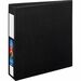Avery Heavy Duty Binder2" , One Touch&trade; Locking D Rings, Black - 2" Binder Capacity - Letter - 8 1/2" x 11" Sheet Size - 540 Sheet Capacity - Ring Fastener(s) - 4 Pocket(s) - Polypropylene - Recycled - Label Holder, Pocket, One Touch Ring, Heavy Duty, Long Lasting, Tear Resistant, Split Resistant, Locking Ring - 1 Each