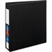 Avery® Heavy Duty Binder 2" , One Touch™ Locking D Rings, Black - 2" Binder Capacity - Letter - 8 1/2" x 11" Sheet Size - 540 Sheet Capacity - Fastener(s): Ring - Pocket(s): 4, Internal - Polypropylene - Black - Recycled - Label Holder, Pocket, 