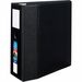 Avery® Heavy-Duty Black 5" Binder (79996) - Avery® Heavy-Duty 3 Ring Binder with Label Holder, 5" One Touch EZD® Rings, 2.3/4.8" Spine, 1 Black Binder (79996)