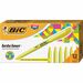 BIC Brite Liner Highlighters, Chisel Tip, 12-Count Pack of Yellow Highlighters, Ideal Highlighter Set for Organizing and colouring - Chisel Marker Point Style - Fluorescent Yellow - 1 Dozen