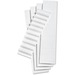 Pendaflex 2'' White File Folder Label Inserts - 5 Blank Tab(s) - 5 Tab(s)/Set 2" Tab Width - White Plastic Tab(s) - 100 / Pack