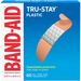 Band-Aid Tru-Stay Plastic Strips Adhesive Bandages - 0.75" (19.05 mm) - 60/Box - Tan