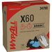 Wypall X60 Wipers - Pop-Up Box - 9.10" x 16.80" - White - Hydroknit - Lightweight, Absorbent, Residue-free, Durable, Strong, Reinforced - For General Purpose - 126 / Box