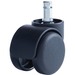 Master Caster Safety Series Carpet Casters, Oversized Neck, 5/Set - 2" (50.80 mm) Diameter - 49.90 kg - Nylon - Matte Black - 5 / Set