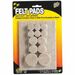 Master Mfg. Co Scratch Guard Felt Pads, Combo Pack - Polyester Felt, 3/16" Thick, Beige, 25/pk: 1 ea. pad, 4 ea. 1-1/2" Dia., 8 ea. 1" Dia., 12 ea. 3/4" Dia. Circles