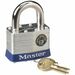Master Lock 2" Steel Security Padlock - Cut Resistant - Steel - Silver - 1 Each