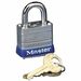 Master Lock High Security Padlock - Keyed Different - 0.18" Shackle Diameter - Cut Resistant, Rust Resistant - Steel - Silver - 1 Each