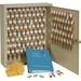 Steelmaster Two-Tag Cabinet - 120 Keys - 16.5" x 5" x 20.5" - Security Lock - Sand - Steel - Recycled