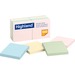 Highland Self-Sticking Notepads - 1200 - 3" x 3" - Square - 100 Sheets per Pad - Unruled - Assorted Pastel - Paper - Self-adhesive, Repositionable, Removable - 12 / Pack