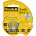 Scotch Removable Double-Sided Tape - 3/4"W - 11.11 yd Length x 0.75" Width - 1" Core - Acrylic - Dispenser Included - Handheld Dispenser - 1 / Roll - Clear