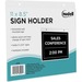 NuDell Acrylic Sign Holders - Support 11" (279.40 mm) x 8.50" (215.90 mm) Media - Acrylic - 1 Each - Clear