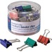Officemate Assorted Color Binder Clips - Medium - 0.63" Size Capacity - 24 / Pack - Assorted