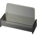 Officemate Broad Base Business Card Holders - 1.9" x 3.9" x 2.4" x - Plastic - 1 Each - Smoke