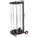 Pacon Rotary Art Roll Rack - 48" Roll Width Supported - Rotary, Mobile Unit, Powder Coated - Gray - Rubber - 1 Each