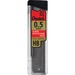 Pentel Super Hi-Polymer Leads - 0.5 mmFine Point - HB - Black - 30 / Tube