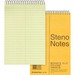 Rediform Steno Notebook - 80 Sheets - Wire Bound - Gregg Ruled - 16 lb Basis Weight - 6" x 9" - Green Paper - Brown Cover - Board Cover - Hard Cover, Rigid - 1 Each