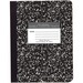 Roaring Spring Wide Ruled Hard Cover Composition Book - 60 Sheets - 120 Pages - Printed - Sewn/Tapebound - Both Side Ruling Surface Red Margin - 15 lb Basis Weight - 56 g/m² Grammage - 9 3/4" x 7 1/2" - 0.27" x 7.5"9.8" - White Paper - 1 Each
