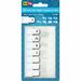 Redi-Tag Permanent Stick Write-On Index Tabs - 104 Write-on Tab(s) - 1" Tab Height x 0.43" Tab Width - Self-adhesive, Permanent - White Plastic Tab(s) - 104 / Pack