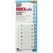 Redi-Tag Permanent Alphabetical Tab Indexes - 104 Printed Tab(s) - Character - A-Z - 1" Tab Height x 0.43" Tab Width - Self-adhesive, Permanent - White Plastic Tab(s) - 104 / Pack