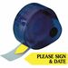 Redi-Tag Please Sign and Date Arrows In Dispenser - 120 x Yellow - 1.88" x 0.56" - Arrow - "Sign & Date" - Yellow - Removable, Self-adhesive - 120 / Pack