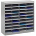 Safco E-Z Stor Steel Literature Organizers - 750 x Sheet - 36 Compartment(s) - Compartment Size 3" (76.20 mm) x 9" (228.60 mm) x 12.25" (311.15 mm) - 36.5" Height x 37.5" Width x 12.8" Depth - 50% Recycled - Steel, Fiberboard - 1 Each