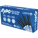 Expo Vis-A-Vis Wet-Erase Markers - Fine Marker Point - Retractable - Black - White Barrel - 1 Each