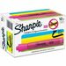 Sharpie SmearGuard Tank Style Highlighters - Chisel Marker Point Style - Fluorescent Pink - 12 / Box