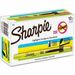 Sharpie Smear Guard Retractable Highlighters - Chisel Marker Point Style - Retractable - Fluorescent Yellow - Yellow Barrel