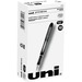 uniball&trade; Jetstream Ballpoint Pens - Medium Pen Point - 1 mm Pen Point Size - Black Pigment-based Ink - Black Stainless Steel Barrel - 1 Each