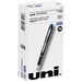 uniball" Jetstream Ballpoint Pens - Medium Pen Point - 1 mm Pen Point Size - Blue Pigment-based Ink - Black Stainless Steel Barrel - 1 Each