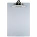 Saunders Aluminum Round Corner Clipboards - 1" Clip Capacity - 8 1/2" x 12" - Clamp - Aluminum - Silver - 1 Each