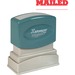 Xstamper MAILED Title Stamp - Message Stamp - "MAILED" - 0.50" Impression Width x 1.63" Impression Length - 100000 Impression(s) - Red - Recycled - 1 Each