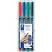 [Ink Color, Black,Blue,Green,Red], [Packaged Quantity, 4 / Set]