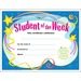 Trend Student of The Week Award Certificate - "Student of the Week" - 8.5" x 11" - 30 / Pack